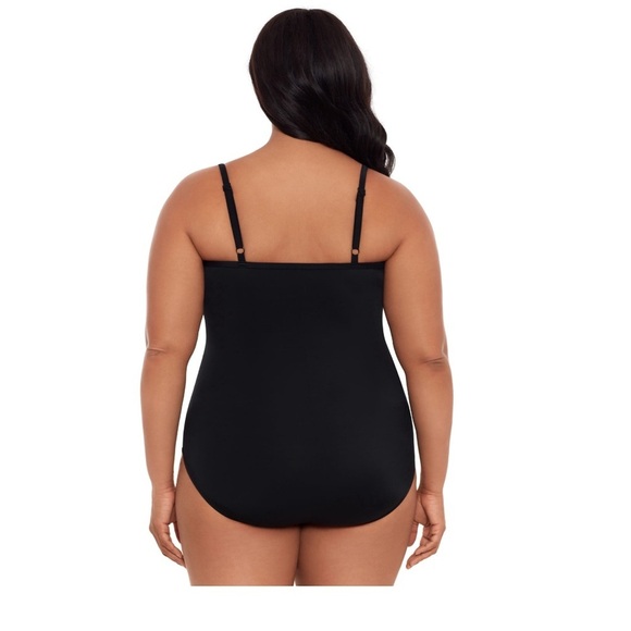 Embrace Your Curves By Miracle Brands Swimsuit One Piece Size 2X (20W-22W) - Picture 3 of 15
